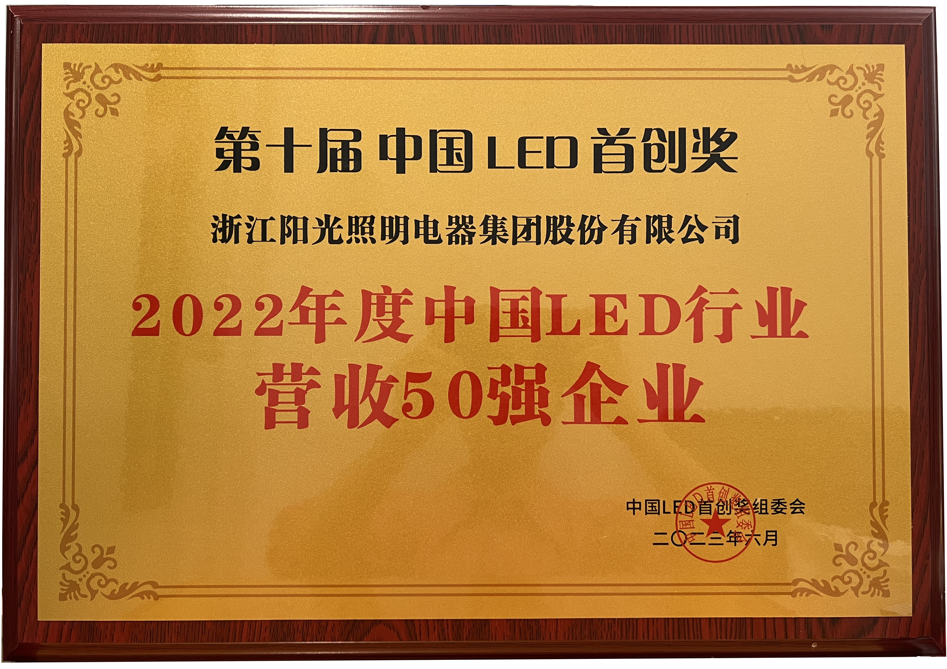 2022年度中国LED行业营收50强